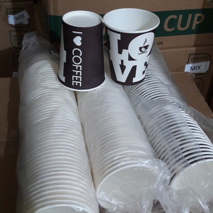 Paling Murah Papercup /Paper Cup Coffee Uk 8 Oz ( 1 Dus) Gelas Kertas Kopi/Cup Kopi