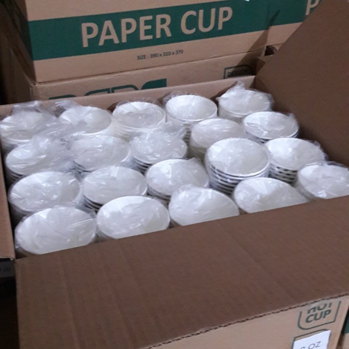 Menarik Papercup /Paper Cup Coffee Uk 8 Oz ( 1 Dus) Gelas Kertas Kopi/Cup Kopi