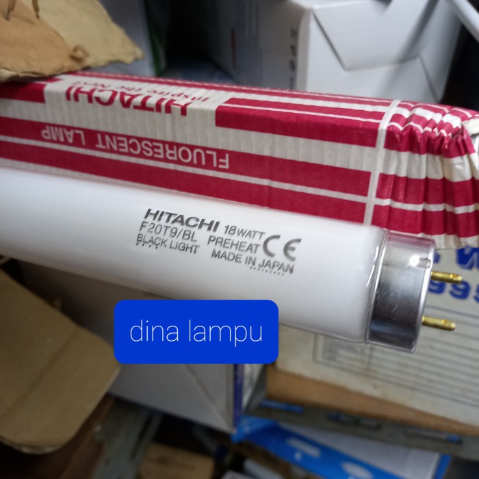 lampu tl uv BL serangga/nyamuk 18watt hitachi 60cm