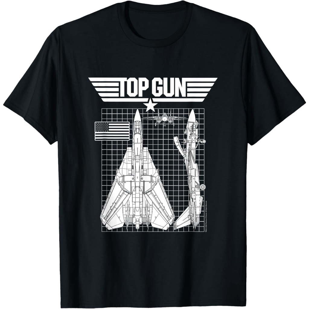 Kaos Cetak Biru Top Gun F-14 Tomcat
