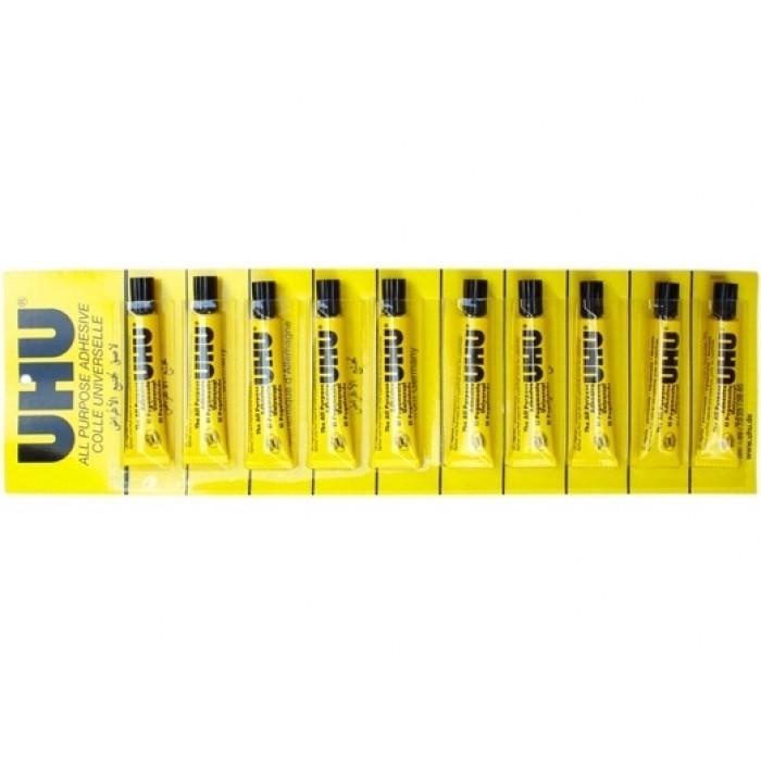 

Ready Stock Lem Uhu All Purpose 7 Ml / Lem Uhu Cair 7 Ml (1 Set Isi 10 Pcs) Packing Aman