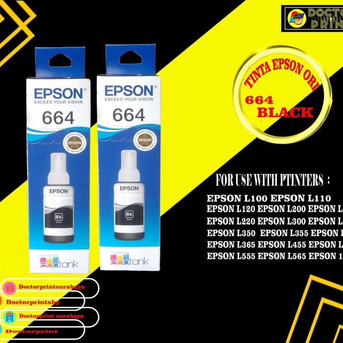 

Diskon Tinta Epson 664 T664 Original, Tinta Printer L110 L120 L210 L220 L300 L310 L350 L355 L360
