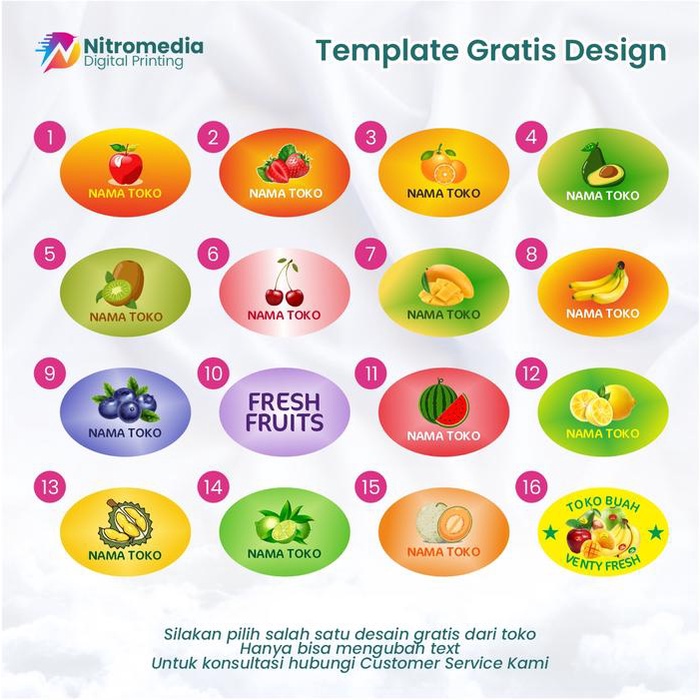

Produk Terbaru Promo Stiker Buah Custom Request Nama Toko Buah Stiker Label Buah Cod