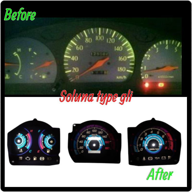 Soluna GLI (Papan Speedometer Variasi)