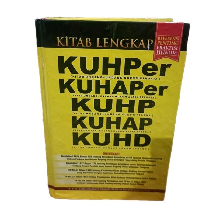 

Ready Stock Kitab Lengkap Kuhper,Kuhaper,Kuhp,Kuhap ,& Kuhd Packing Aman