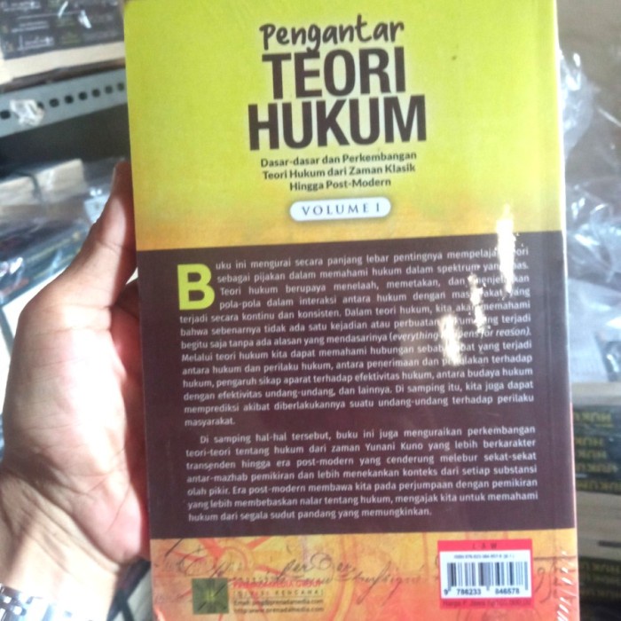 

Ready Stock Pengantar Teori Hukum Dasar-Dasar Dan Perkembangan Teori Hukum Dari Zaman Klasik Hingga