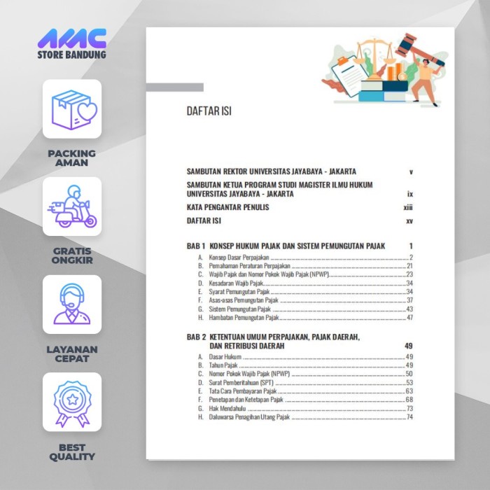 

Produk Terbaru Buku Hukum Pajak Dan Kepabeanan Di Indonesia Konsep Aplikasi Penegakan Hukum Pajak