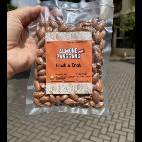 

(BestSeller) KACANG ALMOND PANGGANG 200GR ROASTED ALMOND