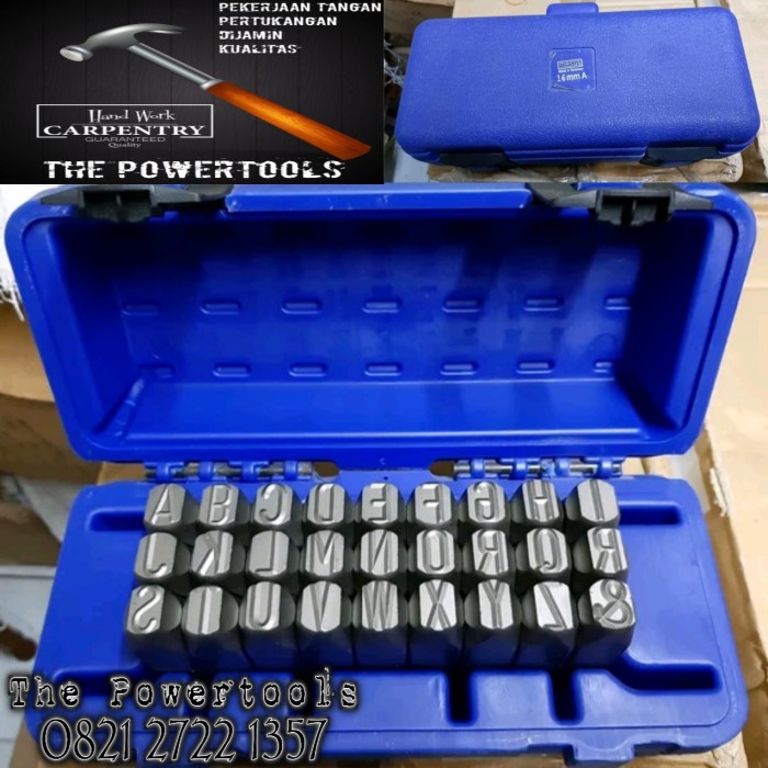 

Jual [READY] Stamp Punch 16mm A-Z Letter / Huruf Ketok A-Z Merk MASUS GERMANY