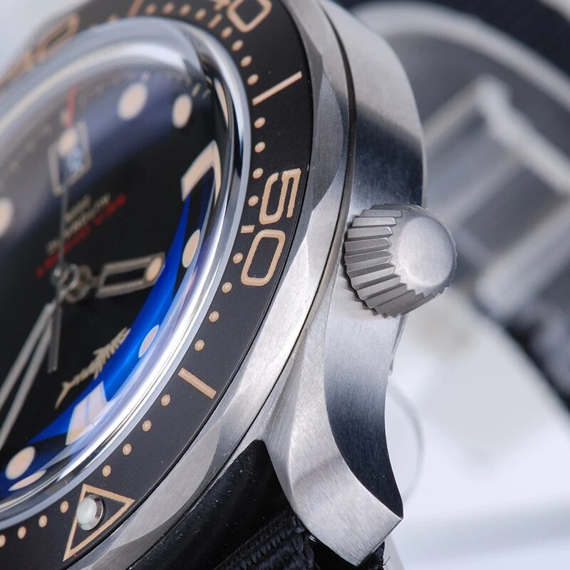 Heimdallr Watch Titanium Sea Ghost Nttd Nh35 Automatic Mechanical C3 Luminous Steel Nylon White