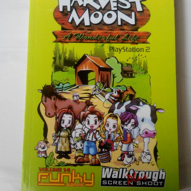 ELEKTRO11- BUKU HARVEST MOON A WONDERFUL LIFE PS2