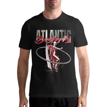 Chase Musics Atlantic Shirt Pria Kaos Lengan Pendek Klasik Atasan Fashion Hitam|N34VJNAA|