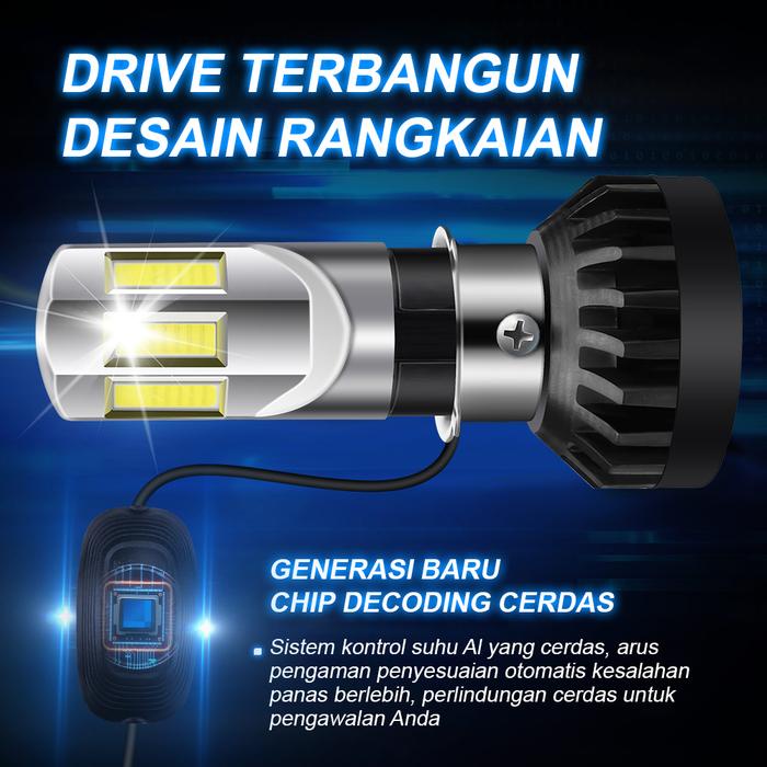Lampu Depan LED Mobil Lampu Mobil H4 Lampu Sorot Jauh dan Dekat H4 Terintegrasi H1 Dimodifikasi 9005