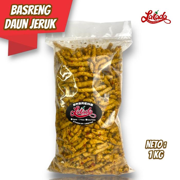 

Basreng Daun Jeruk Lalada 1kg pedas spices