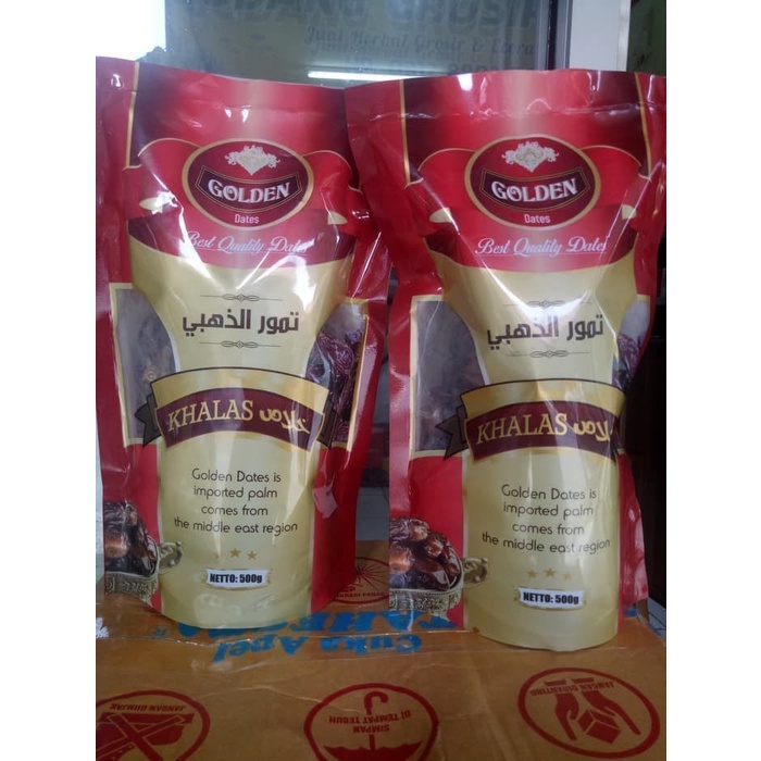

Kurma Golden Dates Khalas Premium 500gr / 1/2kg