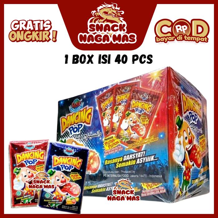 

PERMEN DANCING POP / POPPING CANDY PLETAK PLETOK [1 BOX ISI 40]