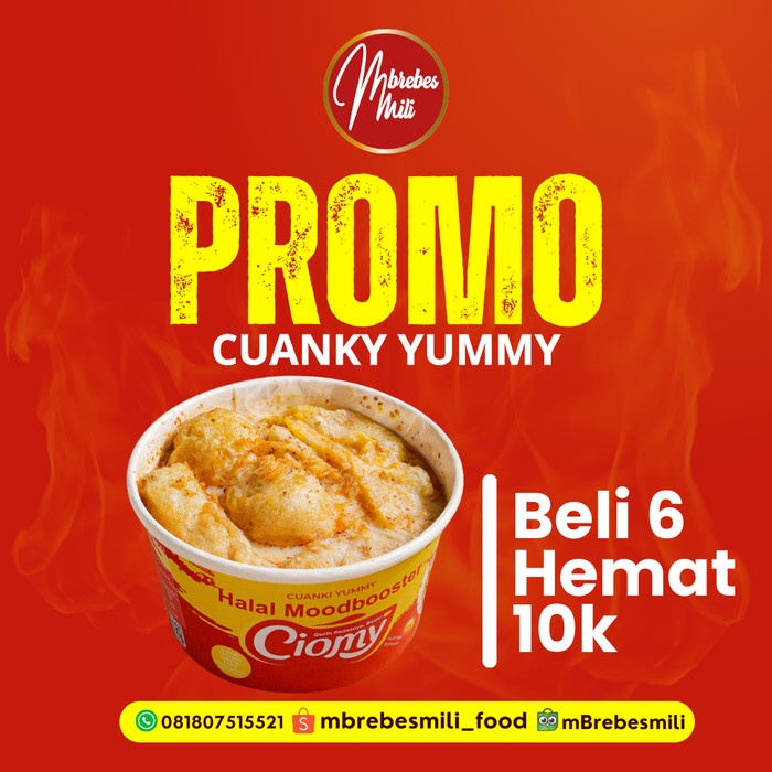 

Paket Hemat Ciomy Cuanki Cheese isi 6 - Reguler Pack