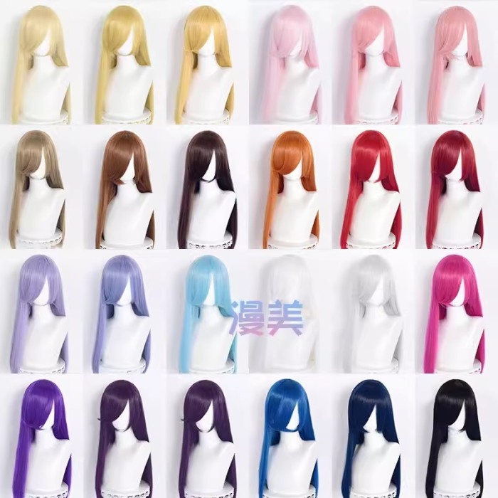 PREMIUM WIG COSPLAY MANMEI / ALICE / YWAILISI BASE 60CM LURUS (CAP SISIR)