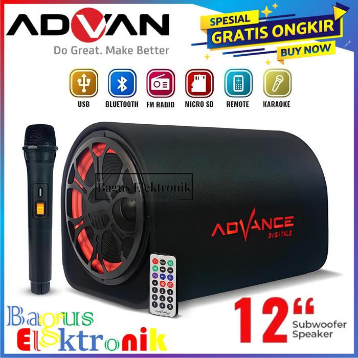 PREMIUM Speaker Advance 12 Inch T105BT PRO+Mic Wireless Bluetooth speaker 12 Inch Super Bass Speaker