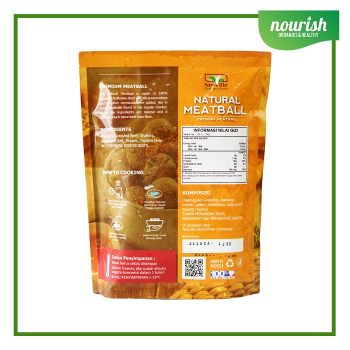 

Promo Terbatas Nesville Natural Meatball Non Gmo, Gluten Free,Halal Aman