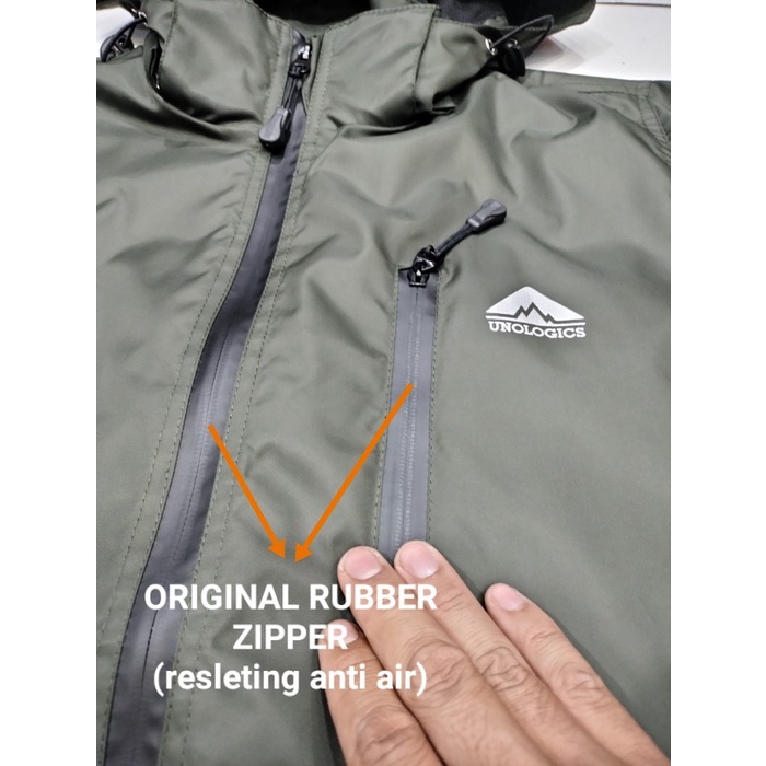 Eiger Official Adventure - Jaket Outdoor Pria Wanita Anti Air Parasut Waterproof Gunung Running