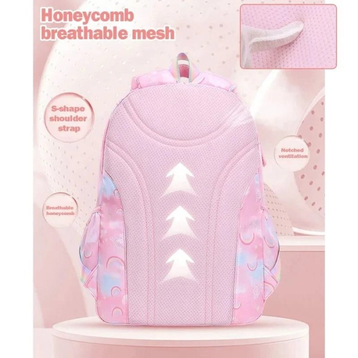 Tas Sekolah Anti Air Model Kulkas/Ransel Anak Sekolah Cewek SD SMP SMA