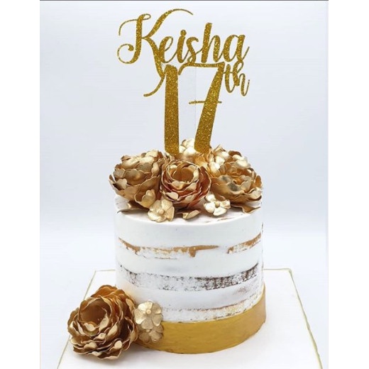 TERBARU Cake Topper 17th Birthday/ Ulang Tahun