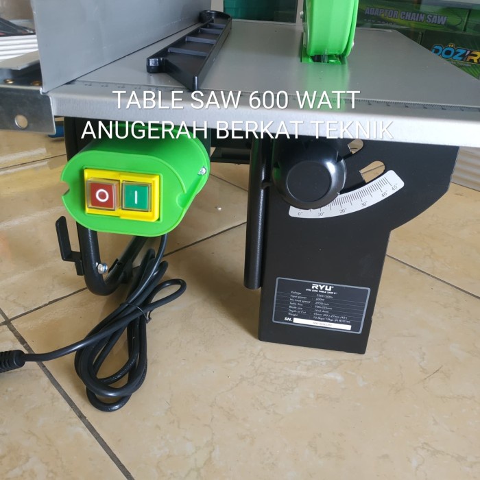 Table Saw Tekiro Ryu 600 Watt Mesin Gergaji Meja Circular Saw 8 Inch