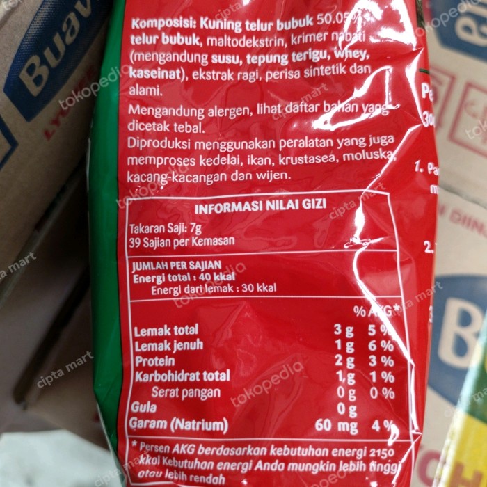 

Knorr Golden Salted Egg Powder / Bubuk Saus Telur Asin 270Gr Best Seller