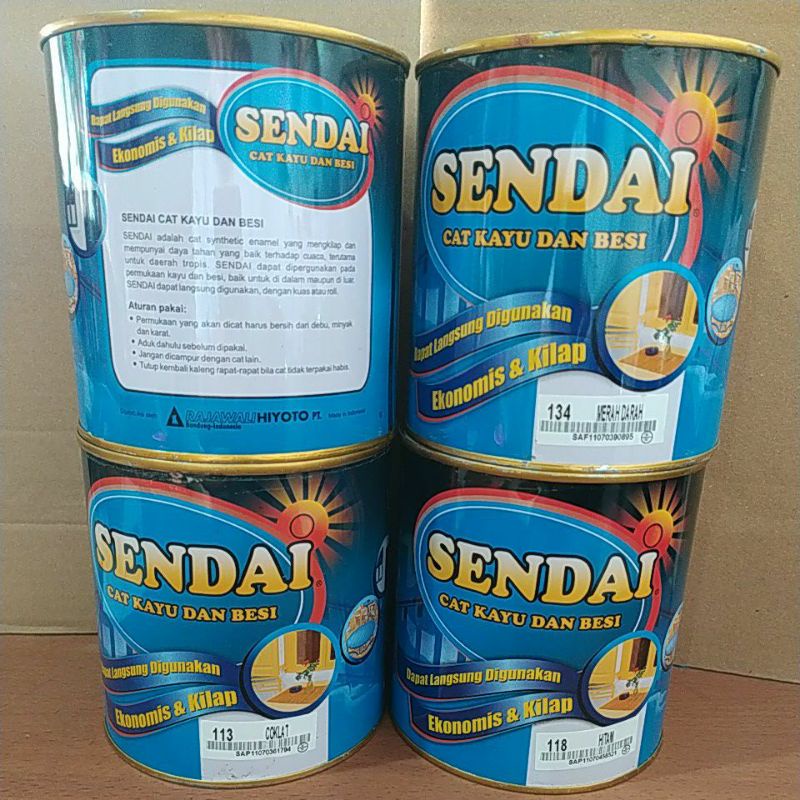Cat Minyak Kayu Dan Besi 0.8 Kg SENDAI Wood Metal Paint AY0