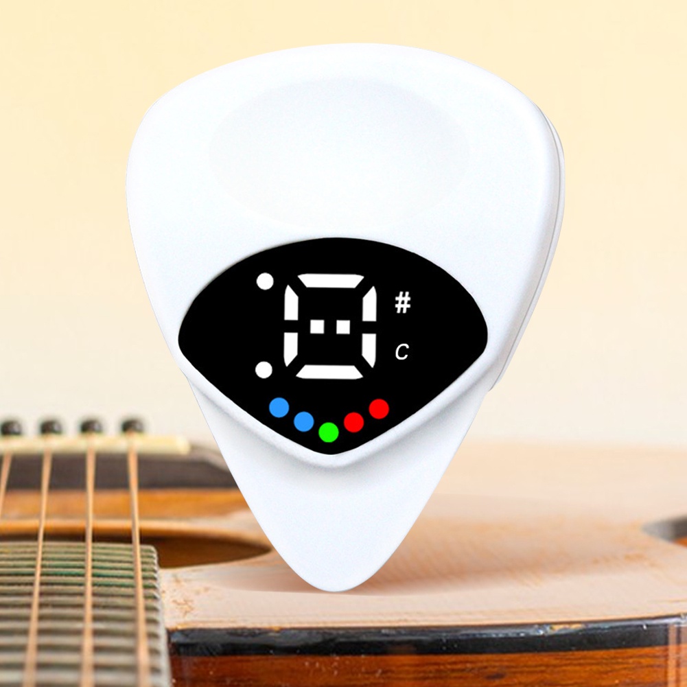 2-in-1 Guitar Picks Tuner Acoustic Guitar Tuner Electric Guitar Tuner for Acoustic Guitars & Electri