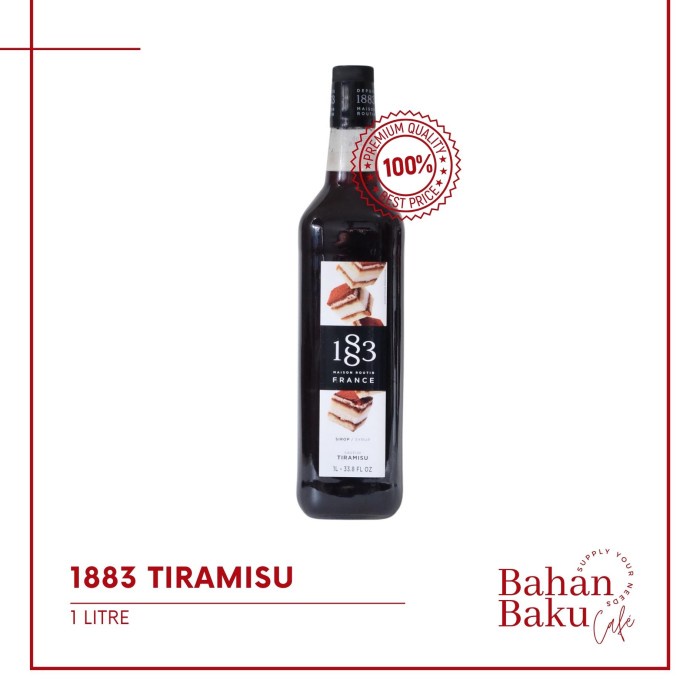 

Syrup Tiramisu 1883 Maison Routin France / Sirup Tiramisu 1883