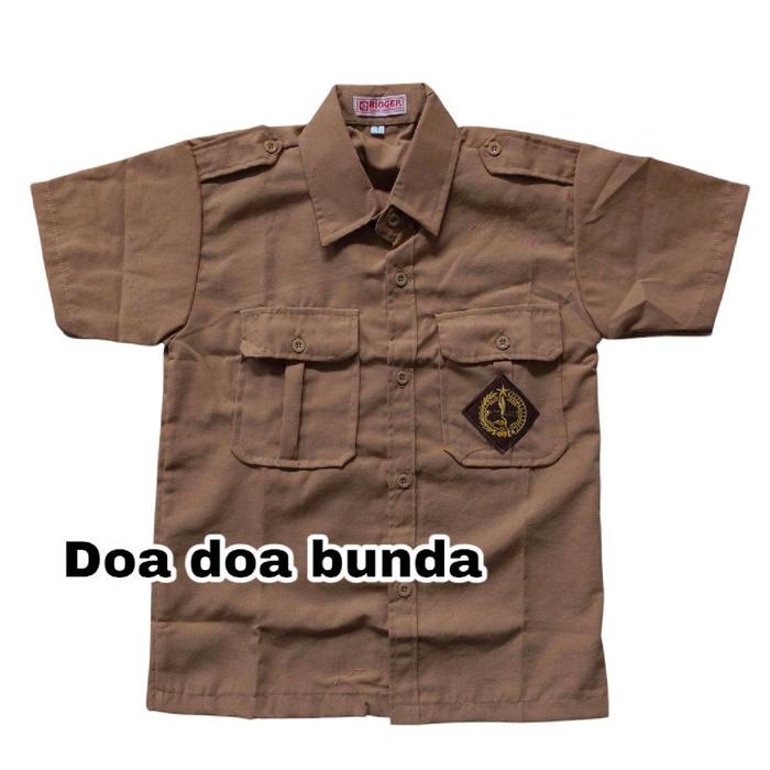 Geraigo- Setelan Seragam Sekolah Pramuka Sd Anak Laki Laki Baju Pramuka Pendek Celana Pramuka Pendek