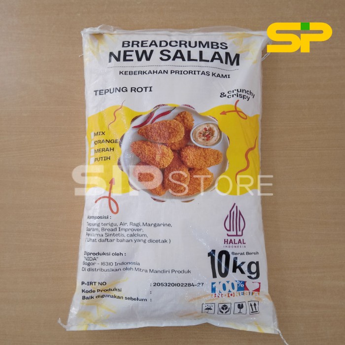 

New Sallam Tepung Roti / Tepung Panir / Bread Crumbs (MIX) 10kg