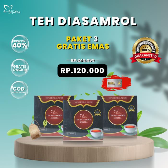 

PAKET 3 BOX Teh Diasamrol Asli Bajakah Original
