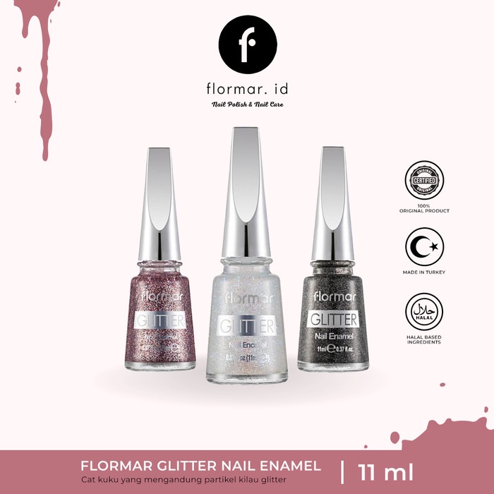 ..... Kutek Flormar Glitter Nail Enamel