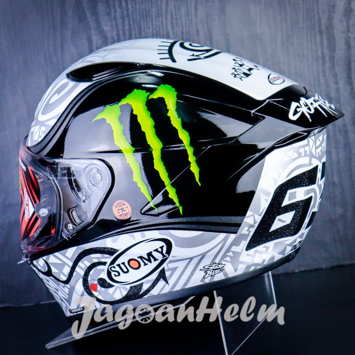 Suomy Helm Track1 Bagnaia Winter Test Monster Ref Black Track 1 Single Visor