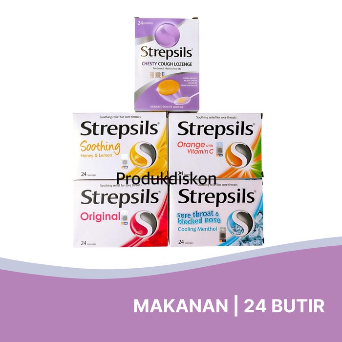 

STREPSILS / VICKS Permen Pelega Tenggorakan Isi 16 - 24 Lozenges - Makanan