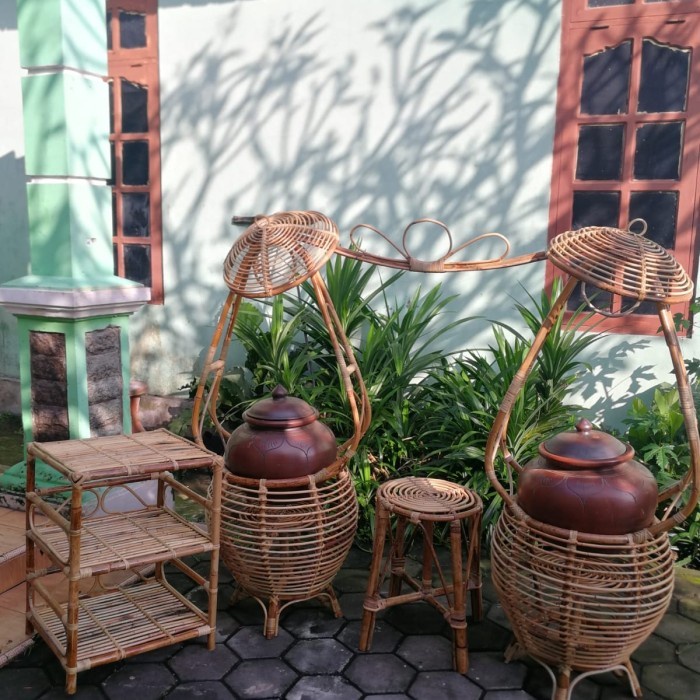 Ready Gan Pikulan Dawet Angkringan Rombong Dawet Rotan Ready Gan