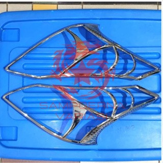 Garnish lampu depan chrome mobil ALL NEW AVANZA XENIA 2012 - 2014