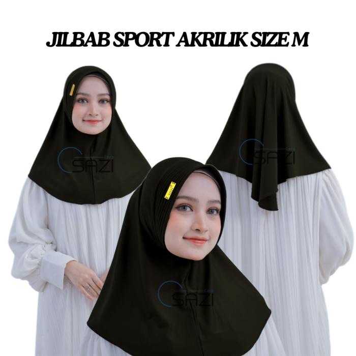 

TERBAIK Jilbab Sport Akrilik / Bergo Sport Pinguin Akrilik / Hijab Sport Hamidah Premium Akrilik S M