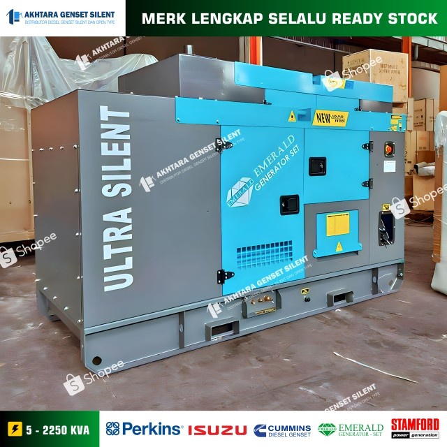 Genset Emerald 50 kva 60 kva 80 kva 100 kva - Distributor Genset Silent