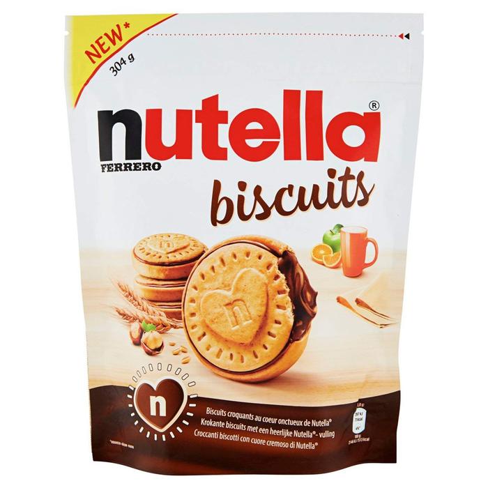 

JTTOP" COKLAT NUTELLA BISCUITS 304GRAM ISI 22 PCS ASAL EROPA COKELAT COOKIES