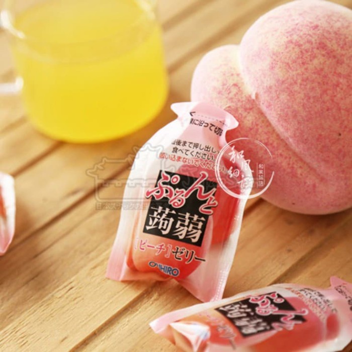 

JTTOP" ORIHIRO KONYAKU JELLY POUCH : PEACH 120 GRAM (6 PCS X 20 GRAM)