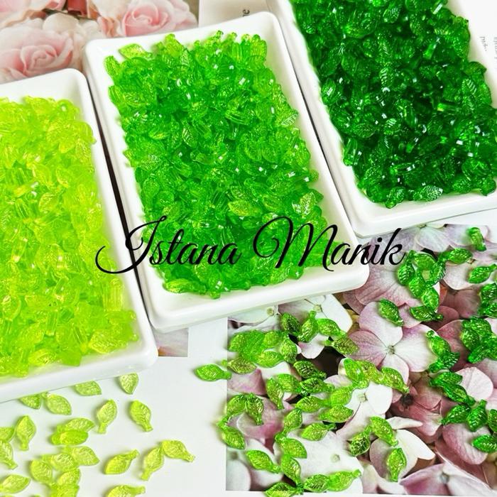 

TERJAMIN Manik Mote Daun Mini Akrilik Daun Mini Gantung (15gr)