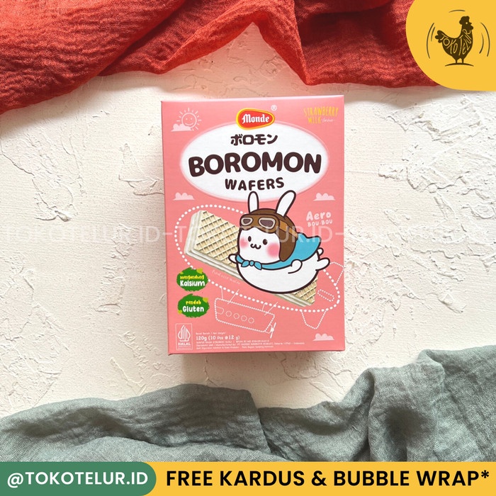 

JTTOP" MONDE - BOROMON COOKIES - WAFERS CEMILAN BISKUIT WAFER ANAK HALAL
