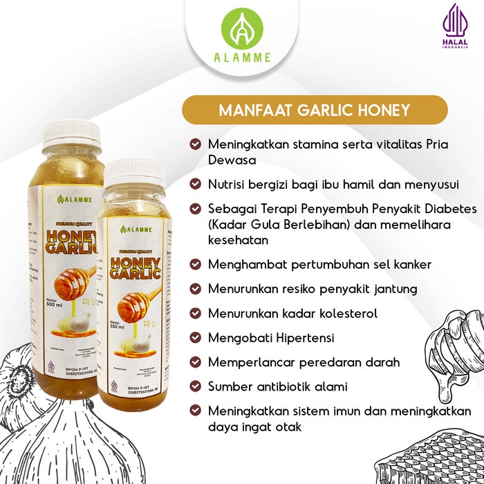 

Sale Terbatas Garlic Honey Madu Bawang Putih Tunggal Premium Alamme 500Ml Aman