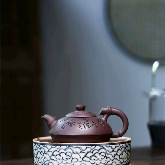 Teko Teh bahan Yixing Purple Clay Tanah Liat untuk Nikmati minuman chinese tea