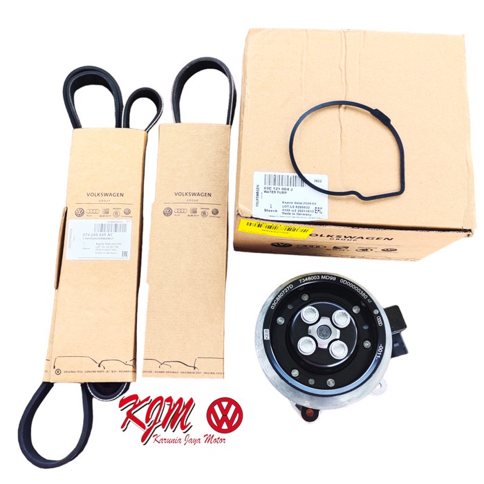 FANBELT DAN WATERPUMP VW GOLF TOURAN TIGUAN 1.4 TSI DI SPAREPART VW