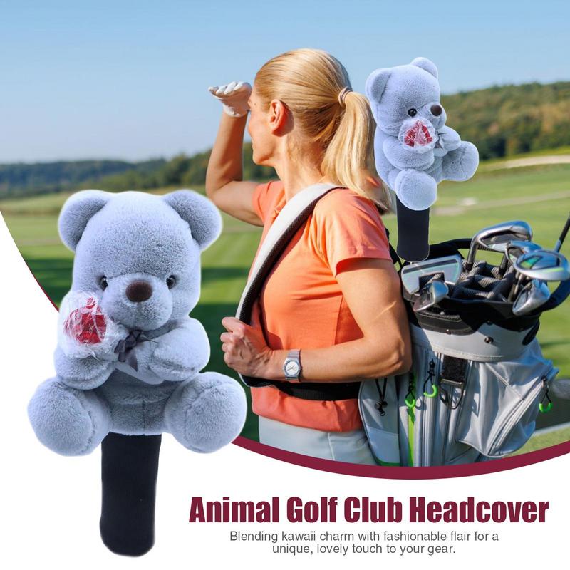 NEW ANIMAL GOLF HEAD COVERS BEAR KAWAII BEAR DRIVER HEADCOVERS KAWAII CUTE BEAR DRIVER COVER SOFT